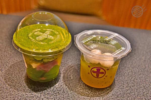 《中村藤吉》外帶的抹茶和煎茶甜點，每次看到都會忍不住入手
