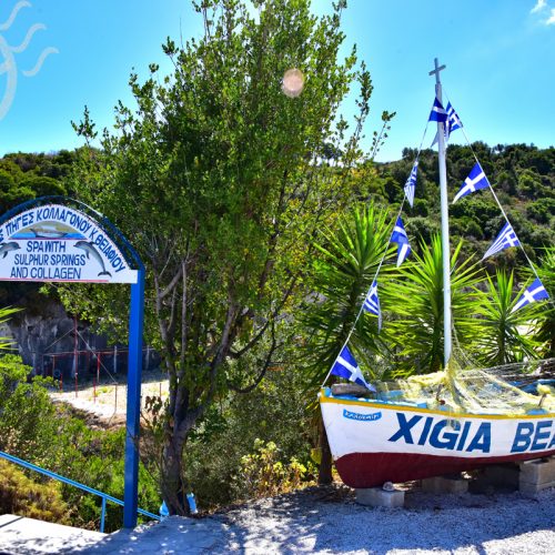 【希臘 扎金索斯島】私人包船行程－眺望《沉船灣》| 天然硫磺溫泉《Xigia Beach》
